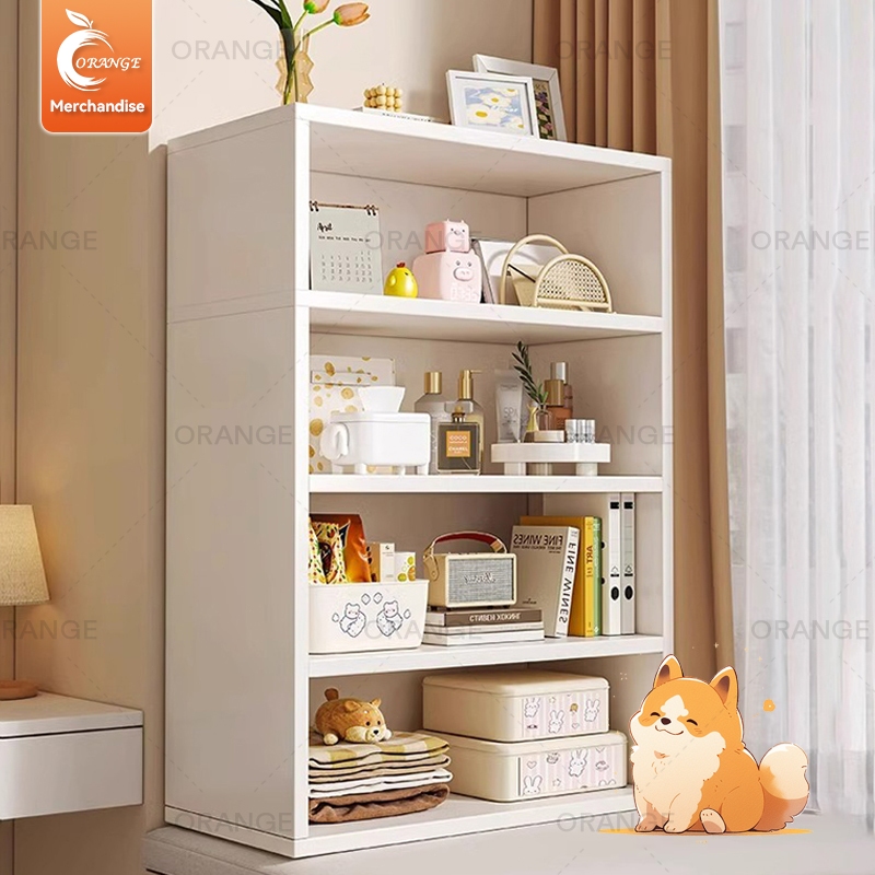 ORANGE🔥สินค้าแนะนำ🔥ชั้นหนังสือ 3/4/5 ชั้น สีขาว ชั้นอเนกประสงค์ ชั้นวางของ ชั้นวางของเล่น เปิดชั้นวางจอแสดงผล