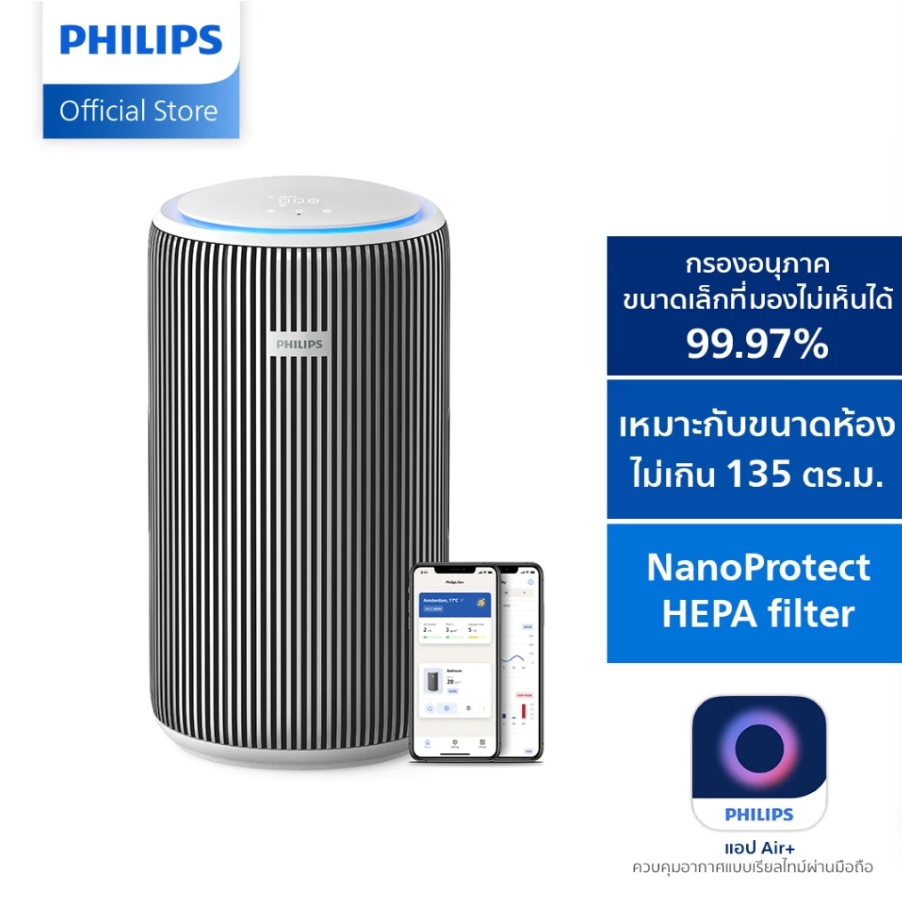 เครื่องฟอกอากาศ Philips รุ่น AC3220/10 (สำหรับห้องขนาด 135 ตร.ม.)