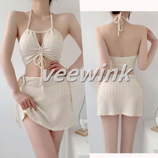 Veewink บิกินี่สาวอวบ ชุดว่ายน้ แฟชั่นฤดูร้อน ชุดว่ายน้ำสี่ช…