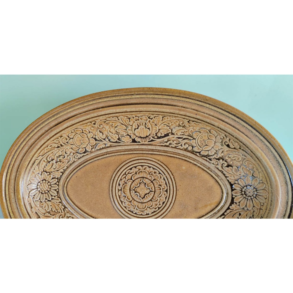 จาน เปร จานรี 6x9นิ้ว ก้นลึก สีวุฒิชัย ใส่อาหาร ยำ แกง หรือส้มตำ ผลิตและออกแบบโดย วุฒิชัยเซรามิค โอทอปลำปาง otoplampang - รูปที่ 3