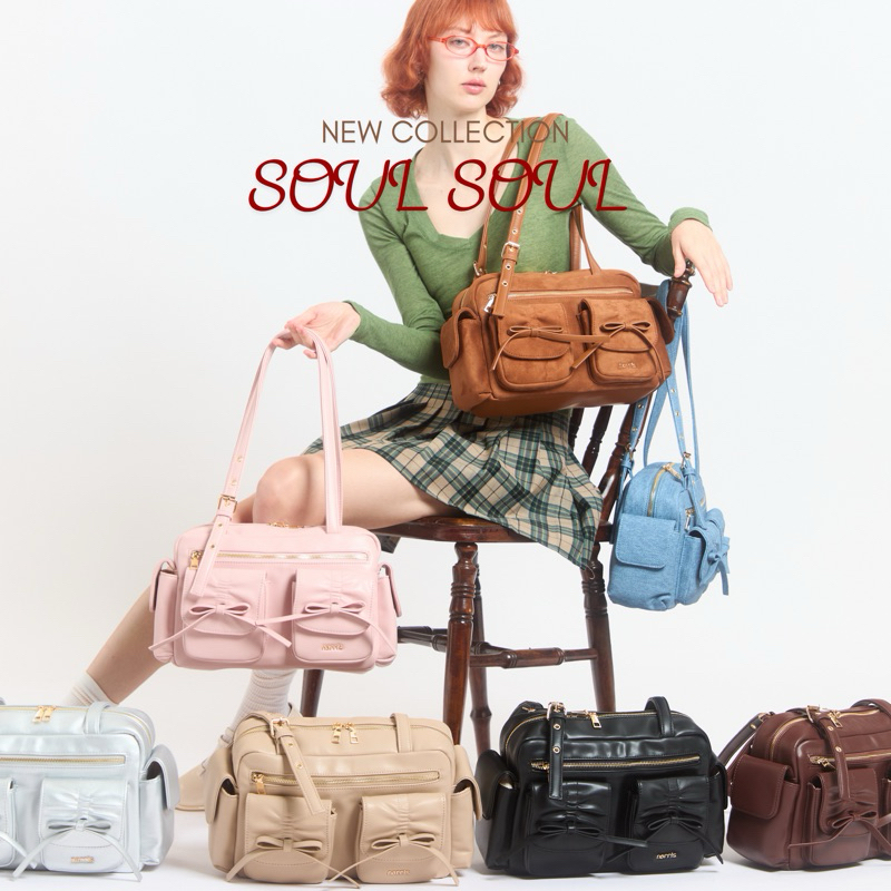 (พร้อมส่ง) Narris กระเป๋าสะพายสไตล์เกาหลี รุ่น SOUL SOUL (แบรนด์ไทย)