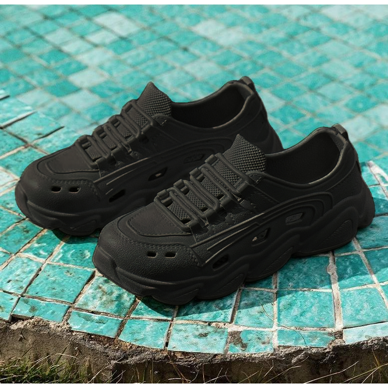 Tikp3 รองเท้าขับสำหรับผู้ชาย รองเท้าลําลองผู้ชาย กันลื่น กันน้ำ เหมาะสําหรับกีฬากลางแจ้ง