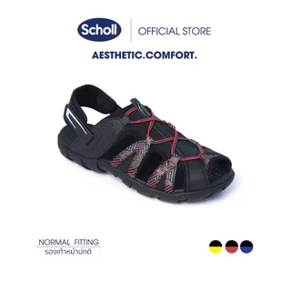 Scholl รองเท้าสกอลล์-มาริโอ้ พริ้นท์ Mario Print รองเท้ารัดส้น สำหรับผู้ชายและผู้หญิง รองเท้าสุขภาพ