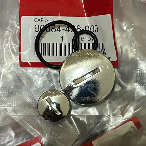 น็อตอุดจานไฟ อุดจานไฟ อลูมีเนียมชุบคอมเมี่ยม สำหรับใส่ HONDA เวฟ100/110/125 (ราคา1คู่แถมโอริ้ง)งานสวยตรงรุ่นพร้อมส่ง ราคา ถูกที่สุด ดีลบีเคเค แกลเลอรีภาพที่ 2