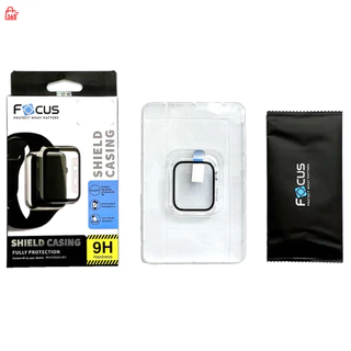 Focus เคสกระจกกันรอย รอบด้าน สำหรับ Apple Watch Series 11 10 9 8 7 6 5 4 SE SE2 SE3 Shield Casing
