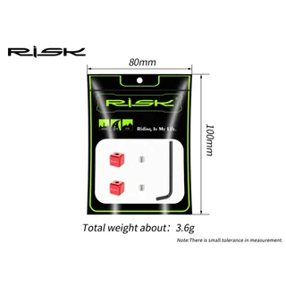RISK ตัวปิดปลายสายเกียร์ สายเบรค จักรยาน แบบลูกเต๋า