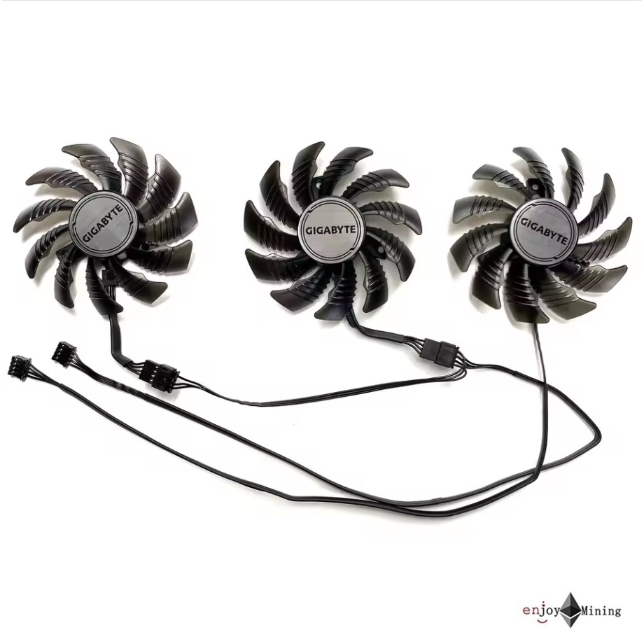 พัดลมการ์ดจอ GIGABYTE GeForce RTX3050 3060 3060ti GAMING Magic Eagle OC Graphics Card Fan PLD08010S12HH ราคา ถูกที่สุด ดีลบีเคเค แกลเลอรีภาพที่ 5