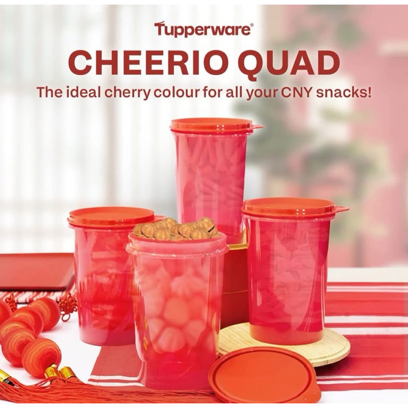 Tupperware รุ่น ขวดโหล Cheerio Quad 1L (1)