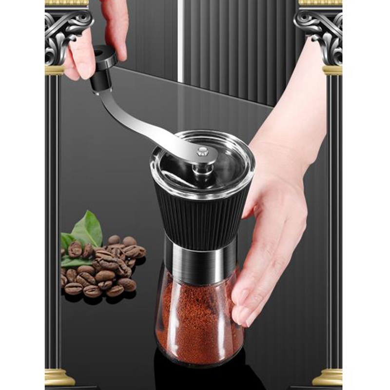 MIPH เครื่องบดกาแฟแบบใช้มือหมุนสแตนเลส บดได้เนียน ใช้งานง่าย ปรับตั้งค่าได้ เครื่องชงเอสเพรสโซ อุปกรณ์ชงชากาแฟแบบหยด