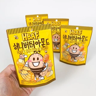 อัลมอนด์เกาหลี HBAF ALMOND 40g รสฮันนี่บัตเตอร์ คุกกี้แอนด์ครีม ขนมเกาหลี 아몬드 อัลมอนด์อบสไตล์
