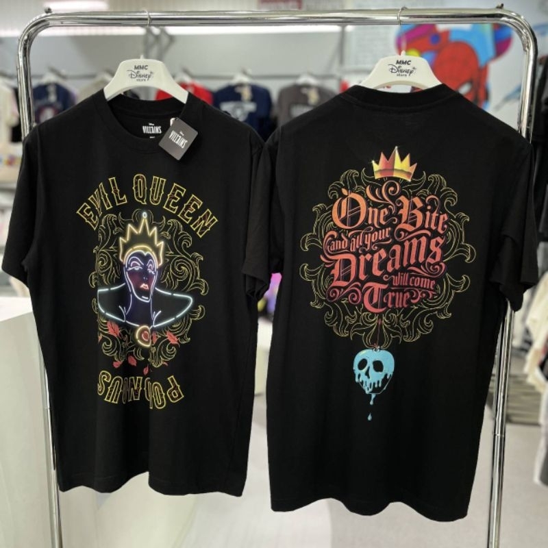 เสื้อDisney ลาย Villains สีดำ ลิขสิทธิ์แท้ ( TMX-201 )