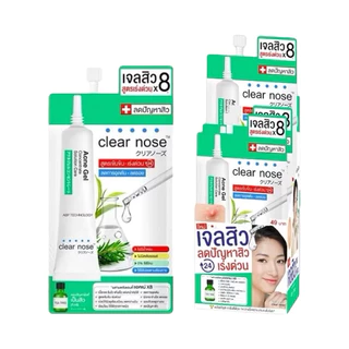 (ยกกล่อง x6ซอง) เจลแต้มสิว เคลียร์โนส แอคเน่ เจล คอนเซนเทรm โซลูชั่น แคร์ Clear nose Acne Gel Concentrate Solution Care