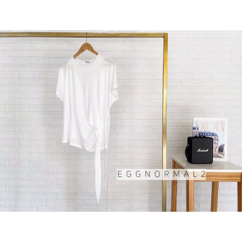 ANGEL STYLE ❤️T227 เสื้อยืดสล๊าฟผูกข้างคอกลมไหล่ล้ำ ผ้าสล๊าฟเงานำเข้า - รูปที่ 5