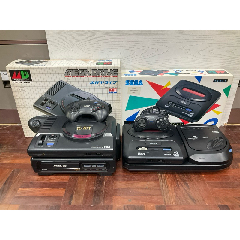 เครื่องเกม Sega Mega Drive เมก้าไดร์ฟ ครบชุด ของแท้ จากญี่ปุ่น Megadrive ไฟไทยได้เลย