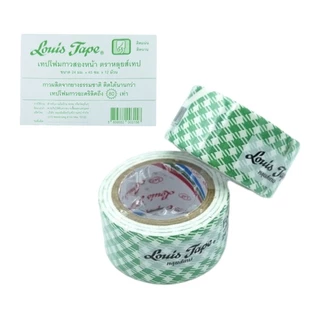 (แพ็ค 12 ม้วน) เทปโฟมกาว 2 หน้า ตราหลุยส์เทป Louis Tape ขนาด 24 มม