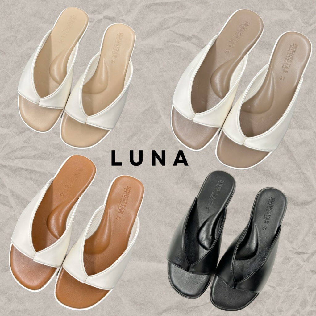 ☁️รุ่นLUNA☁️รองเท้าแตะหนีบสวมผ้านุ่มหนังนิ่มพื้นนุ่มฟูสุดๆค่ะ มีซัพพอร์ทเท้าพร้อมส่งไซส์36-41ส่งของทุกวันจ้า