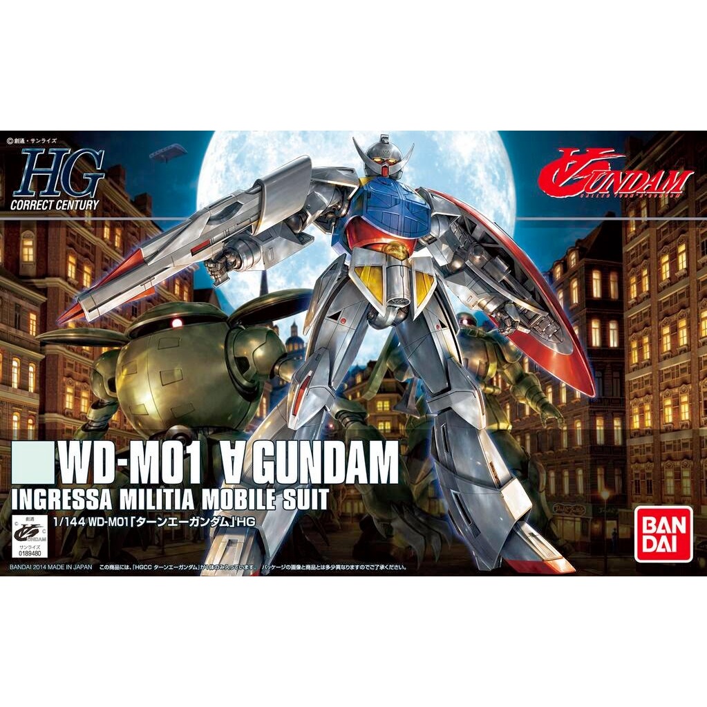BANDAI HG 1/144 WD-M01 Turn A Gundam [D-TOYS GUNDAM] กันดั้ม กันพลา โมเดล แอคชั่นฟิกเกอร์