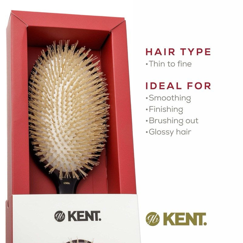 หวีแปรง Classic Shine Soft White Pure Bristle Hairbrush ขนหมูป่าสีขาวแท้ 100% (Made in England) ราคา ถูกที่สุด ดีลบีเคเค แกลเลอรีภาพที่ 5