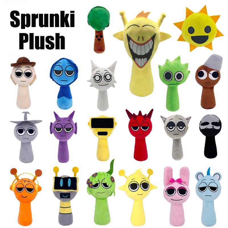 จัดส่งตลอด 24 ชั่วโมง🚖Sprunki Plush ตุ๊กตา Sprunki ของเล่น Sprunki Incredibox รูปเกม