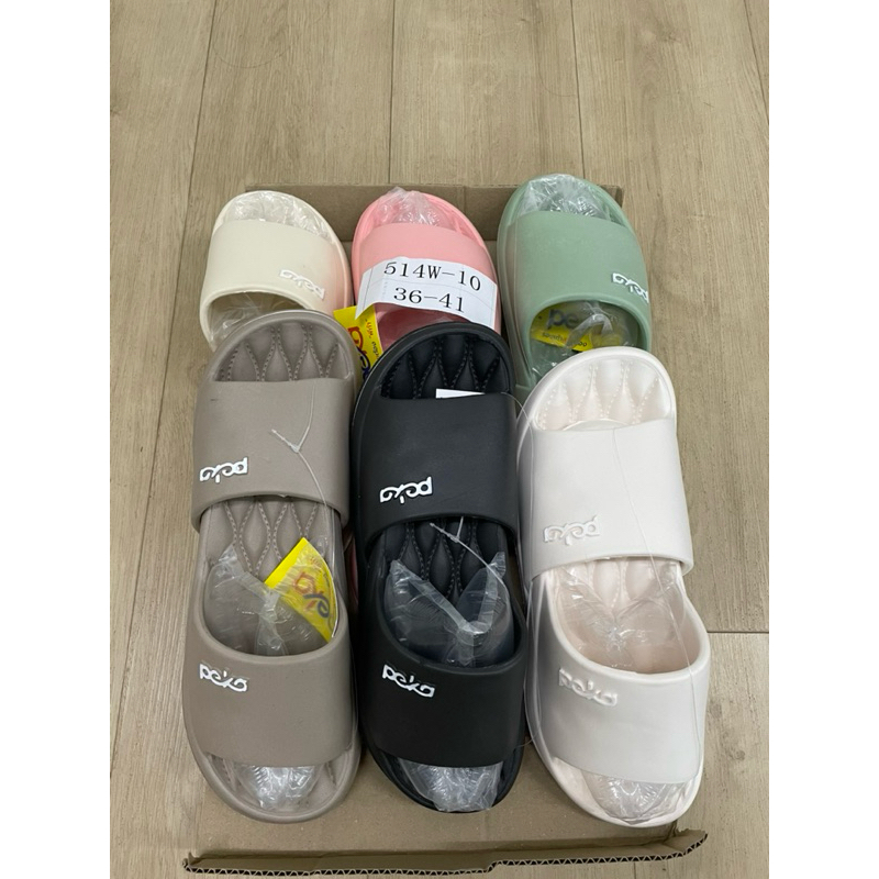 (ยกแพ็ค 6คู่) รองเท้าแตะแบบสวมผู้หญิง PEKA 514W-10 คละสี คละเบอร์