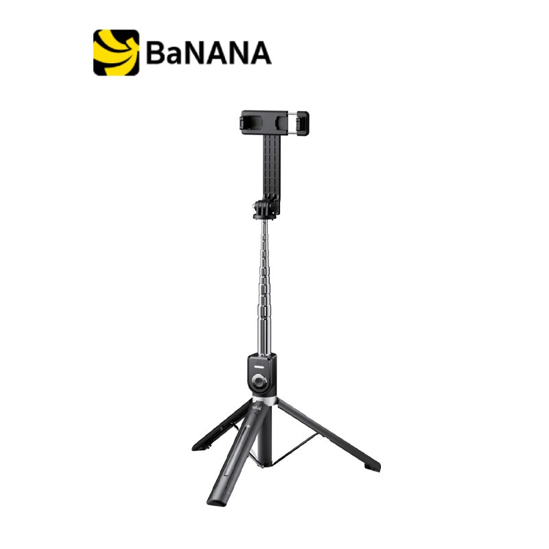 ขาตั้งกล้อง QPLUS Selfie Stick Wireless Remote control 1.3M SF01 Black by Banana IT