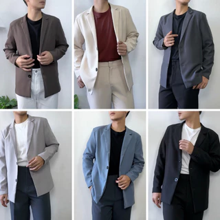 Blazer เบลเซอร์ผู้ชาย สไตล์มินิมอล ชุดออกงาน (S-4XL)