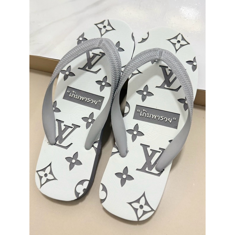 ช้างดาวแกะลายLV “เกิบพารวย” ยิงลายด้วยเลเซอร์ รองเท้าช้างดาวแท้100%