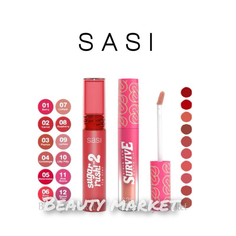 SASI Sugar Rush Lip Tint Vol.2 ศศิ ลิปทินท์ 2 กรัม.