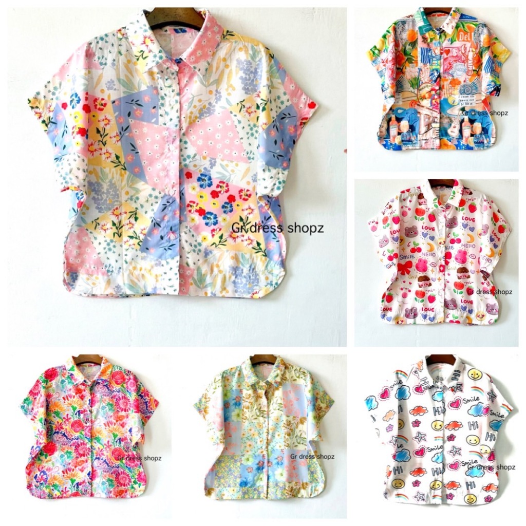 งานป้าย June Shop  เสื้อเชิ้ตผ้าลินินสลาฟ เสื้อ อก 42 นิ้ว ยาว 21 นิ้ว (เสื้อไม่ยาวนะคะ)