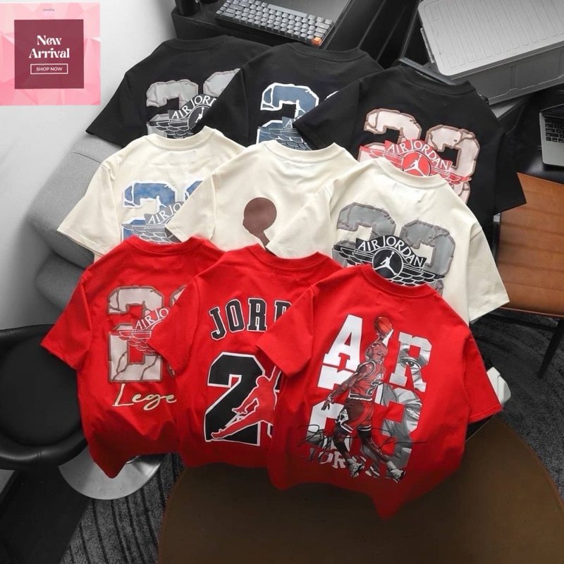 [new] 𝐔𝐧𝐢𝐬𝐞𝐱 𝐍𝐢𝐤𝐞 𝐱 𝐉𝐨𝐫𝐝𝐚𝐧 𝐓-𝐬𝐡𝐢𝐫𝐭 เสื้อยืดแขนสั้นพิมพ์ลาย ผ้า cotton พร้อมส่ง