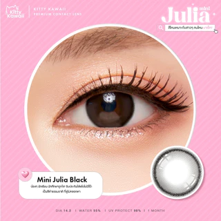 Kitty Kawaii Contact Lens : Mini Julia Black - คอนแทคเลนส์รายเดือนคิตตี้ คาวาอิ พัส (VIAL)