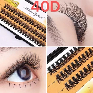 พร้อมส่งขนตาปลอมหนา DIY ขนตาปลอมม้วนสไตล์เกาหลี ขนตาปลอม 40D/30D ใช้ซ้ำได้ *ไม่มีกาวในตัว