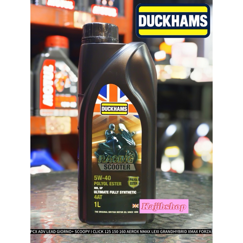 น้ำมันเครื่อง Duckhams Racing SYNTHETIC Ester 5W40,10W40,10W50 ขนาด 1 ลิตร