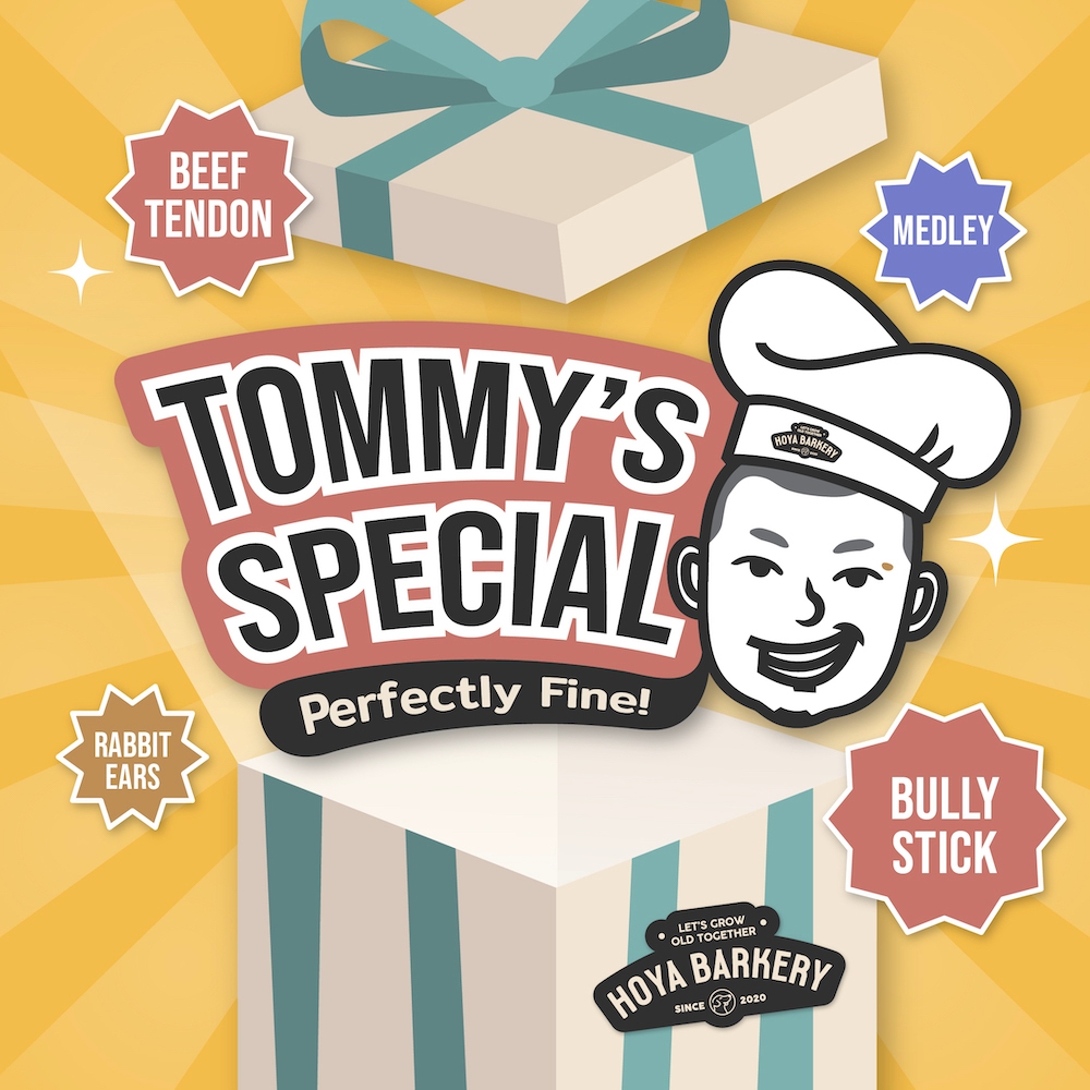 Tommy's Special สินค้าขนาดพิเศษ ลดราคา ขนมน้องหมา Hoya Barkery reduced prices