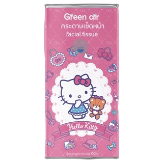 GREEN AIR -Facial Tissue Pocket 6 Pcs. (1PCS) กรีนแอร์ กระดาษทิชชู่เช็ดหน้าแบบพกพา