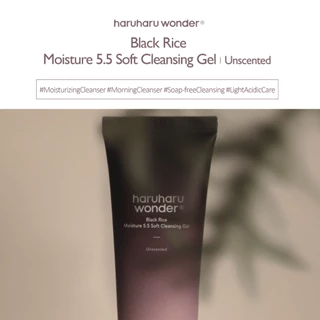 ✅ของแท้/พร้อมส่ง🚚💨 haruharu wonder Black Rice Moisture 5.5 Soft Cleansing Gel 100 ml
