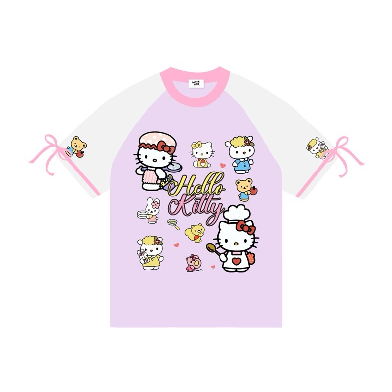 เสื้อยืดOversize(QottonLand)คิตตี้คุกกิ้ง