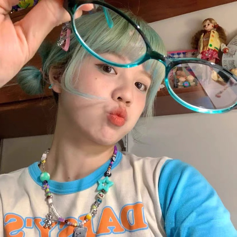 (preorder) gradient flat glasses กรอบแว่นตา y2k