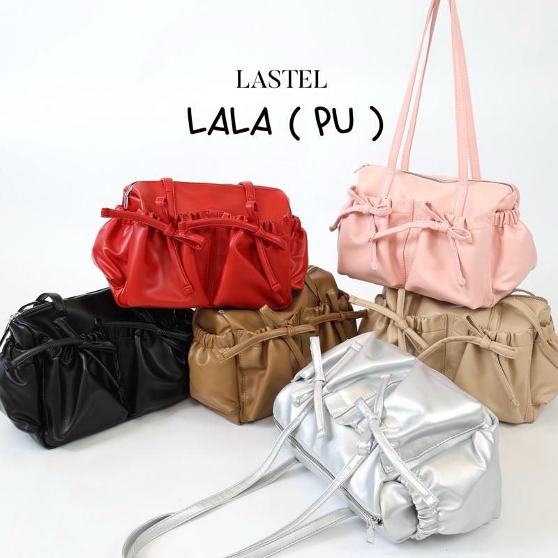 พร้อมส่ง💗LASTEL🧸🧼กระเป๋าสะพายรุ่นLALA ใส่Ipadได้ งานสั่งผลิตปั๊มLastelด้านใน✨ผ้าพรีเมี่ยม