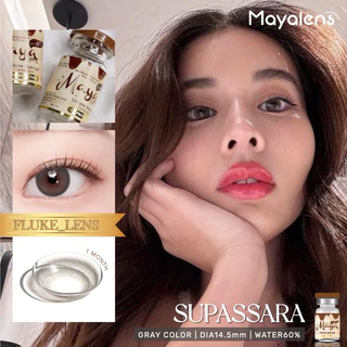 คอนแทคเลนส์ พรีเมี่ยม 💗 Supassara (มินิ) อมน้ำ60%💧Silicone Hydrogel ปรับตาไบรท์ จากเกาหลี mayalens