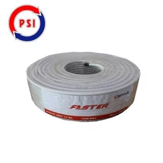 สาย Faster SStar RG-6U 100 เมตร ชีลล์ 60% (สีขาว)