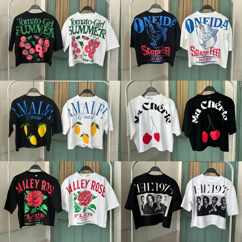 SIS.ON | พร้อมส่ง🧸เสื้อครอป crop top SHE รวมลาย
