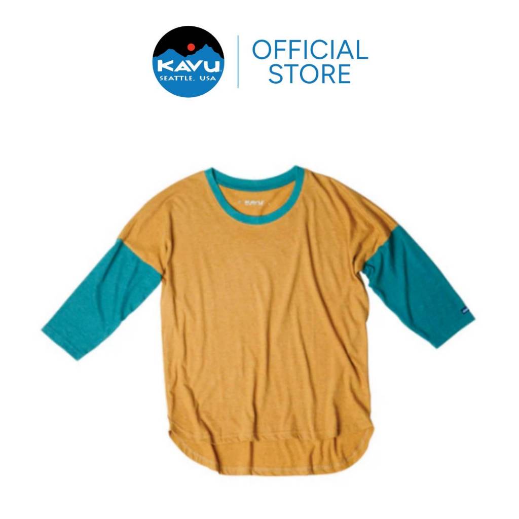 [15.4 โค้ด KAVUMM ลด500.-] KAVU Off The Hook เสื้อยืดแขนสามส่วน