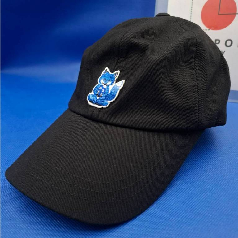 หมวก Ader Error x Maison Kitsune Camper Meditation Fox Cap Black