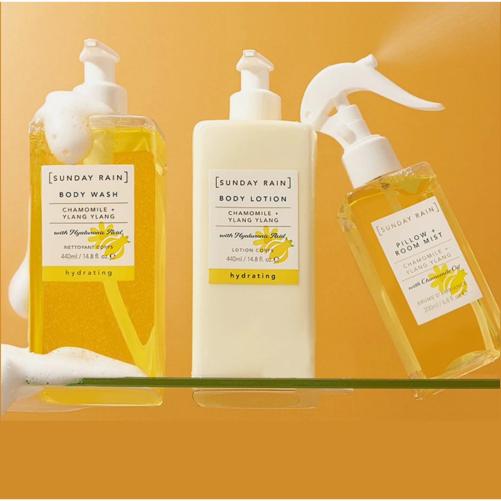 Sunday Rain 🇬🇧  Chamomile & Ylang Ylang Body Lotion 440 ML.