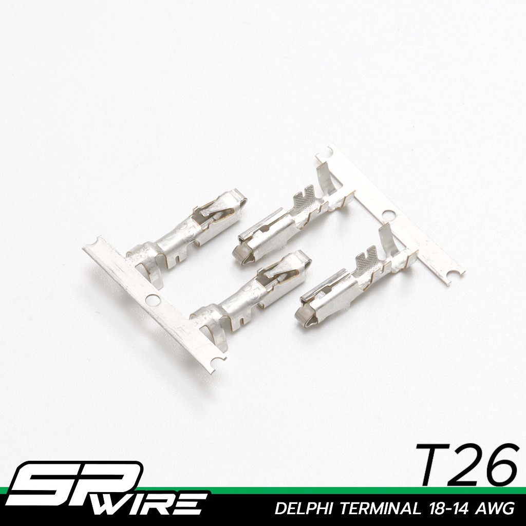 T26 #DELPHI TERMINAL 18-14 AWG-Spwire motorsportwiring  (ราคาต่อตัว)