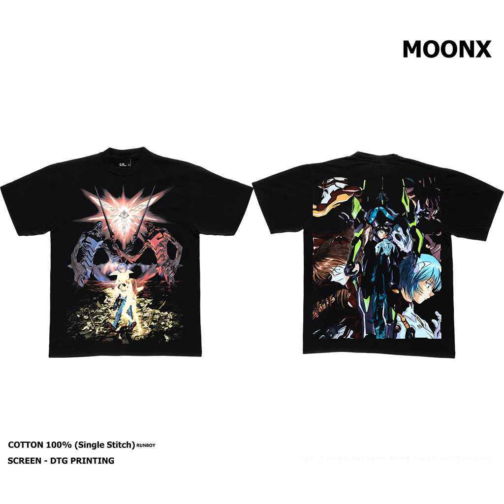 เสื้ออนิเมะ Evangelion | Anime Bootleg T-shirt | Manga Vintage Shirt