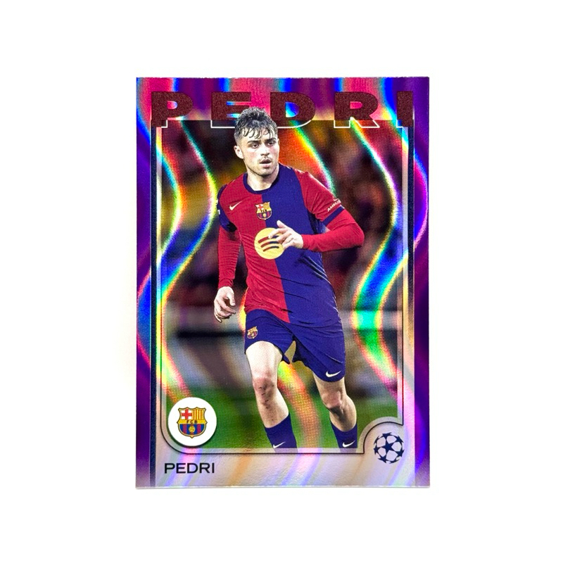 Topps UCC 24/25 Pedri FC Barcelona Purple Flowfractors