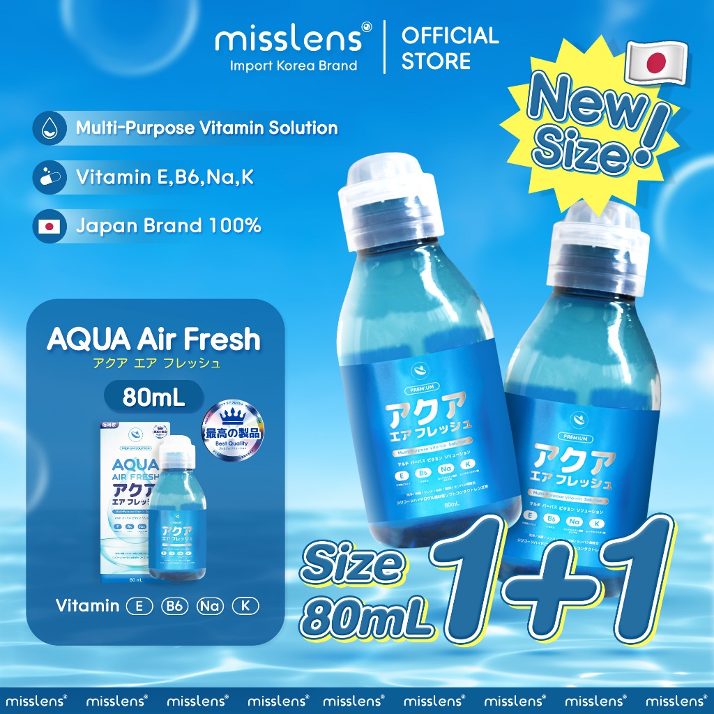 (โปร1+1กดสั่งซื้อ2ขวด)น้ำยาวิตามินญี่ปุ่น AQUA FRESH 80 ml