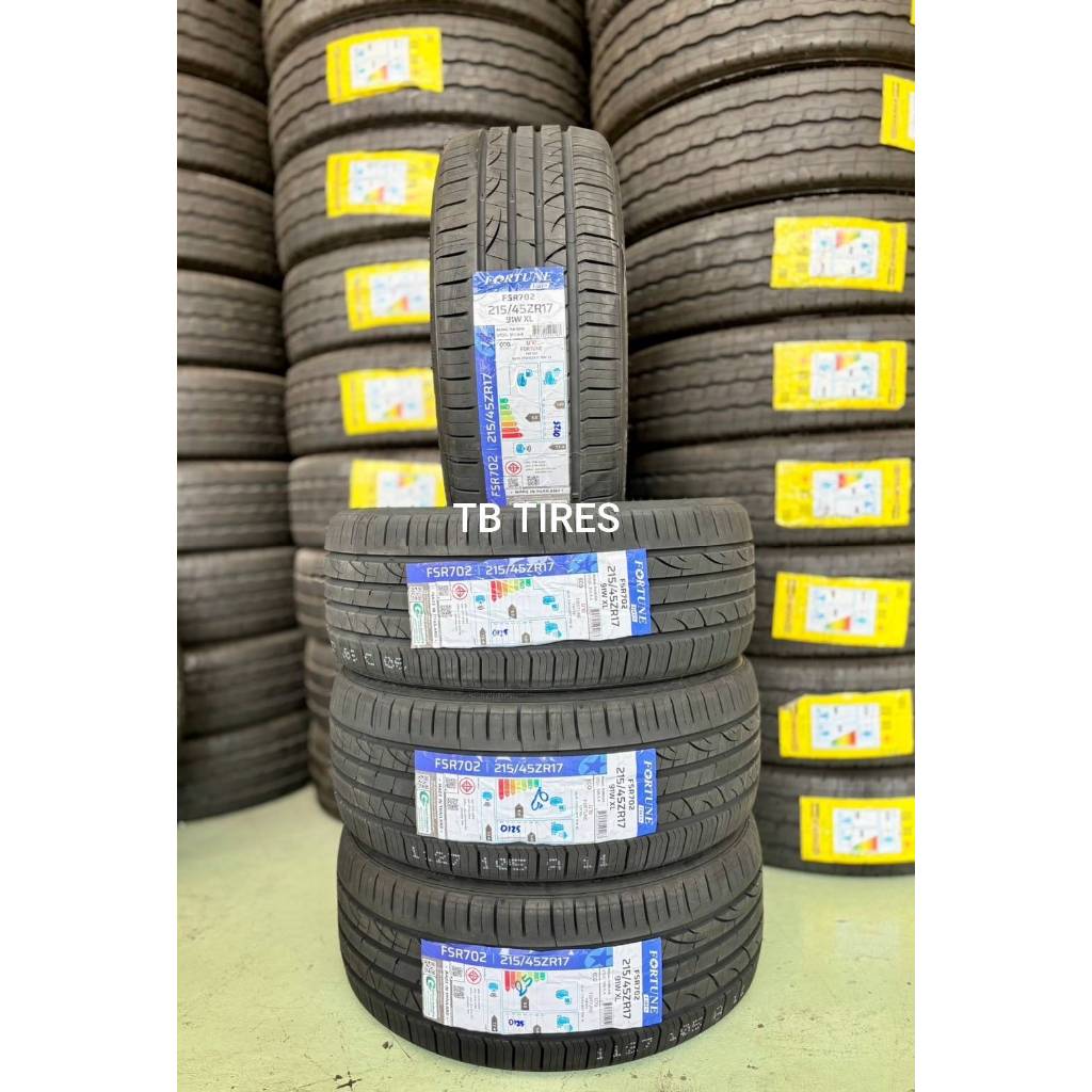 ยางรถยนต์ 215/45R17 91W FSR702 ยี่ห้อ FORTUNE (ยางใหม่ ปี2025)